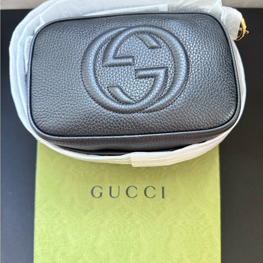 Gucci Nero Black Soho Cellarius Crossbody Bag